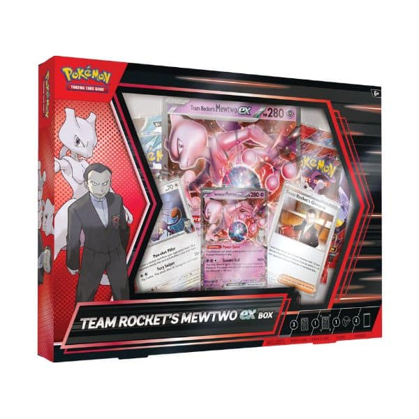 Team Rocket Mewtwo Ex Box español