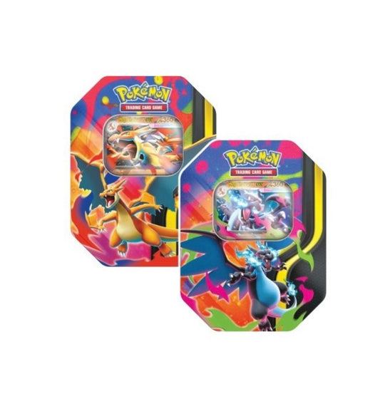 Lata Pokemon TCG Mega Charizard X/Y EX Español